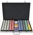 vidaXL Poker-Set 1000 Laser-Chips, Aluminium-Koffer