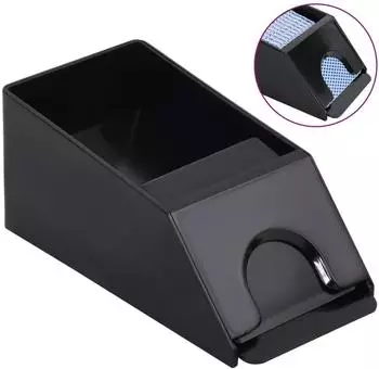 vidaXL Kartenschlitten schwarz, 2 Decks