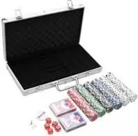 vidaXL Pokerchips-Set 300 Stk. 4 g