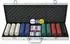 vidaXL Poker Set 500 Chips, Aluminium-Koffer