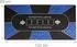 Relaxdays Pokermatte 120x60cm, blau/schwarz