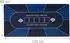 Relaxdays Pokermatte 120x60cm, blau