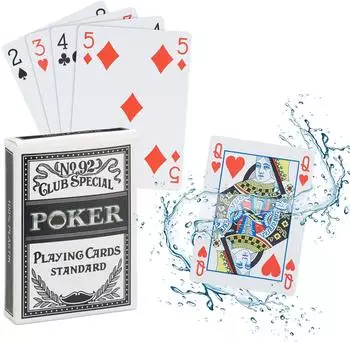 Relaxdays Pokerkarten Texas Hold'em, Kunststoff, 2er-Set (10027386_0)