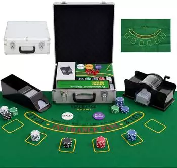 Sport Now Pokerkoffer abschließbar, 500 Chips, Karten, 5 Würfel (A70-128V01SR)