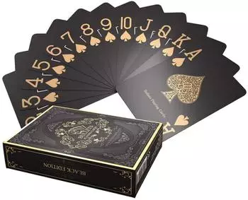 Bullets Playing Cards Pokerkarten 'Black Edition', Plastik, matt, Jumbo Index
