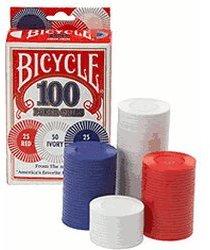 US Playing Card Bicycle Pokerchips (100 Chips| 2g)
