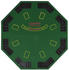 vidaXL Faltbare Pokertisch-Auflage achteckig für 8 Spieler grün