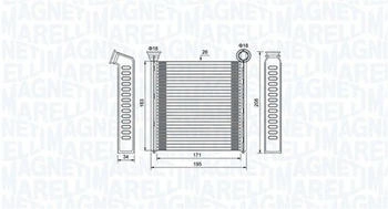 Magneti Marelli Wärmetauscher Innenraumheizung für VAG