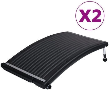 vidaXL Gebogene Solar-Heizpaneele für Pool 2 Stk. 110x65 cm