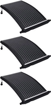 vidaXL Gebogene Solar-Heizpaneele für Pool 3 Stk. 110x65 cm