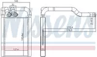 Nissens W&auml;rmetauscher, Innenraumheizung 707324