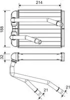 Valeo W&auml;rmetauscher, Innenraumheizung 811598