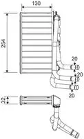 Valeo W&auml;rmetauscher, Innenraumheizung 811651