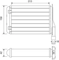 Valeo W&auml;rmetauscher, Innenraumheizung 883790