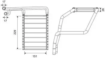 Valeo Innenraumheizung Wärmetauscher Aluminium (811677)
