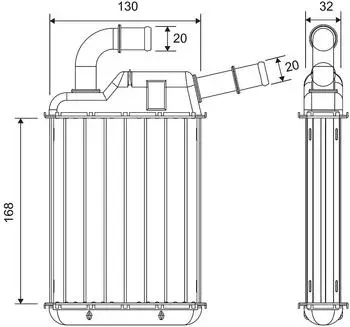 Valeo Wärmetauscher Innenraumheizung Seat, VW Alhambra, Transporter T5 (811675)