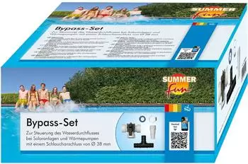 Summer Fun Bypass-Set 2-Wege-Ventil f&uuml;r Solarmatten und W&auml;rmepumpen &Oslash;38mm
