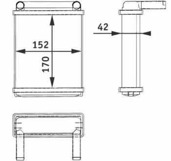 Mahle Wärmetauscher Innenraumheizung (AH 128 000P)