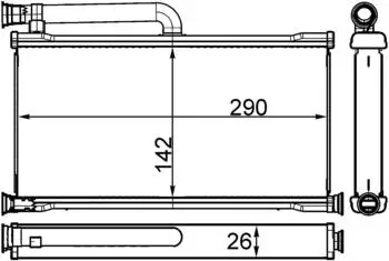 Mahle W&auml;rmetauscher Innenraumheizung (AH 261 000S)