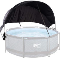 EXIT Pool Sonnensegel &oslash;244cm, Universal, Pool-Zubeh&ouml;r, Wetterfest - Schwarz