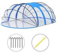 vidaXL Pool-Kuppel Oval 620x410x210 cm