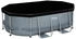 Bestway PVC-Abdeckplane 305 x 184 cm oval schwarz