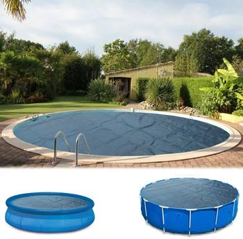 Poolpanda Premium Solarfolie Ø 500 cm rund 400 µm schwarz/blau