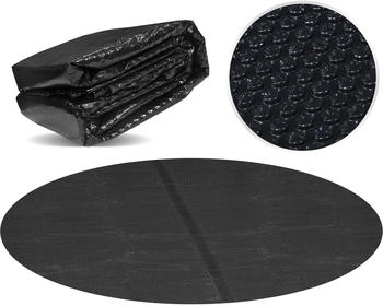 Miganeo Pool Solarfolie Ø 488 cm rund schwarz 180my 12mm Luftblasen