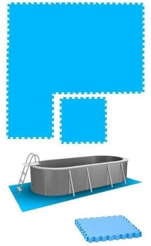 Eyepower EVA ground mat 4 large tiles 50 x 50 cm