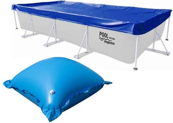 EVOLUTION Abdeckplanen für Rechteckbecken Blau mit Luftkissen 600 x 300 cm mit 10 Luftkissen EVOLUTION Abdeckplanen für Rechteckbecken Blau mit Luftkissen 600 x 300 cm mit 10 Luftkissen