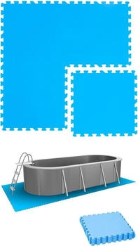Eyepower Poolunterlage 50 x 50 cm 4er Set Blau