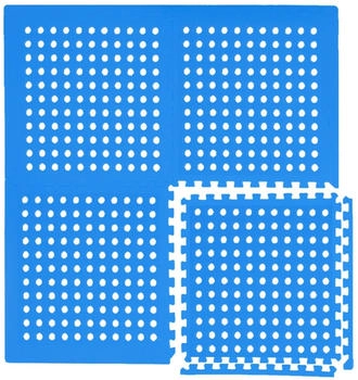 Eyepower Poolmatte 62 x 62 cm 28er Set Blau