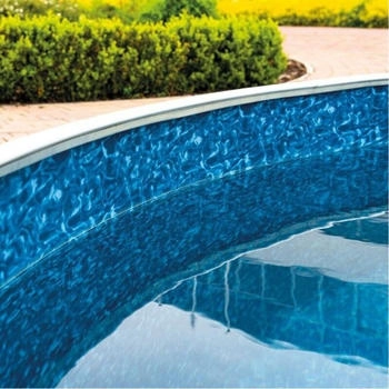 Poolomio Poolinnenfolie Marmor blau für ovale Pools 7,30 x 3,70 x 1,20 m