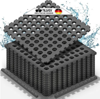 tillvex Pool Bodenschutzmatte mit Löchern 4 Stück