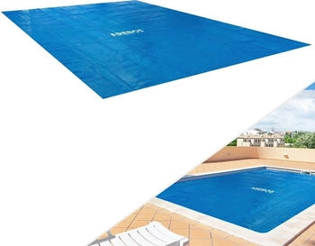 Arebos Solar cover rectangular 260 x 160 cm blue
