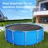 Wiltec Round solar cover 500 cm black