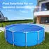 Wiltec Round solar cover 500 cm blue