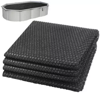 Vounot Rectangular cuttable solar cover 300 x 200 cm black