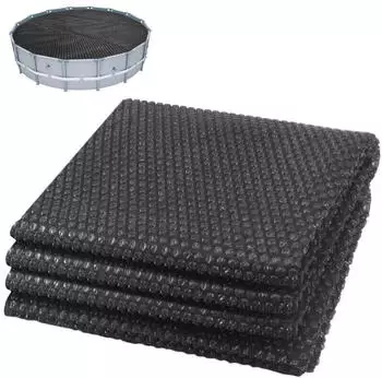 Vounot Round cuttable solar cover 366 cm black