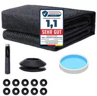 Melko Solarfolie F&uuml;r Pool & &Ouml;sen - &Oslash; 488 Cm - Schwarz