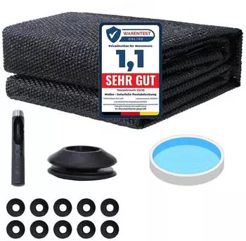 Melko Pool-Solarfolie &Oslash;488cm Schwarz PVC (50006030)