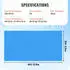 VEVOR Solarfolie Pool rechteckig 12,19x6,10m 0,4mm Blau (pool cover 400-40*20)