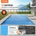 VEVOR Solarfolie Pool rechteckig 12,19x6,10m 0,4mm Blau (pool cover 400-40*20)