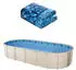 VEVOR Ovale Poolfolie Überlappungsfolie Vinyl 1006x549x147cm (18X33X54X0.32)