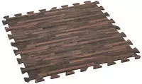 Pool-bodenschutzfliesen Set 12 St&uuml;ck &Aacute; 50 X 50 Cm, Holz-optik (palisander)