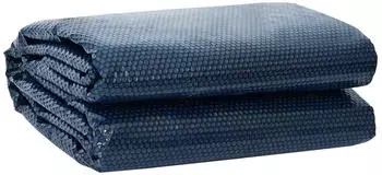 vidaXL Poolabdeckung Extra Schwer Schwarz/Blau 381cm PE 42034608