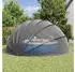 vidaXL Foldable polyester pool dome 592 x 590 x 275 cm black