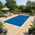 vidaXL Schwimmbeckenschutz Abdeckung Schwerer Qualität Blau PE 42034538