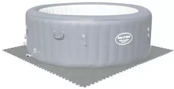 Bestway Square pool ground mat 50 x 50 cm grey