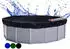 QUICK STAR Pool-Abdeckplane Rund Ø830cm, 200g/m² PE, UV-resistent, Schwarz (84110)